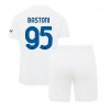 Inter Milan Alessandro Bastoni #95 Bortedraktsett Barn 2023-24 Kortermet (+ korte bukser)